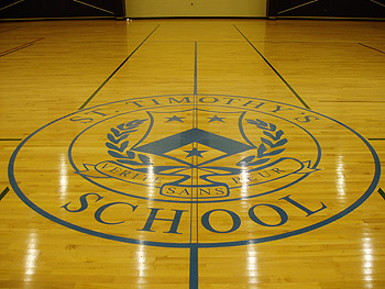 St. Timothy's School Gym Floor Damage